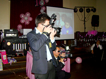 Guests celebrating at a tri-state party